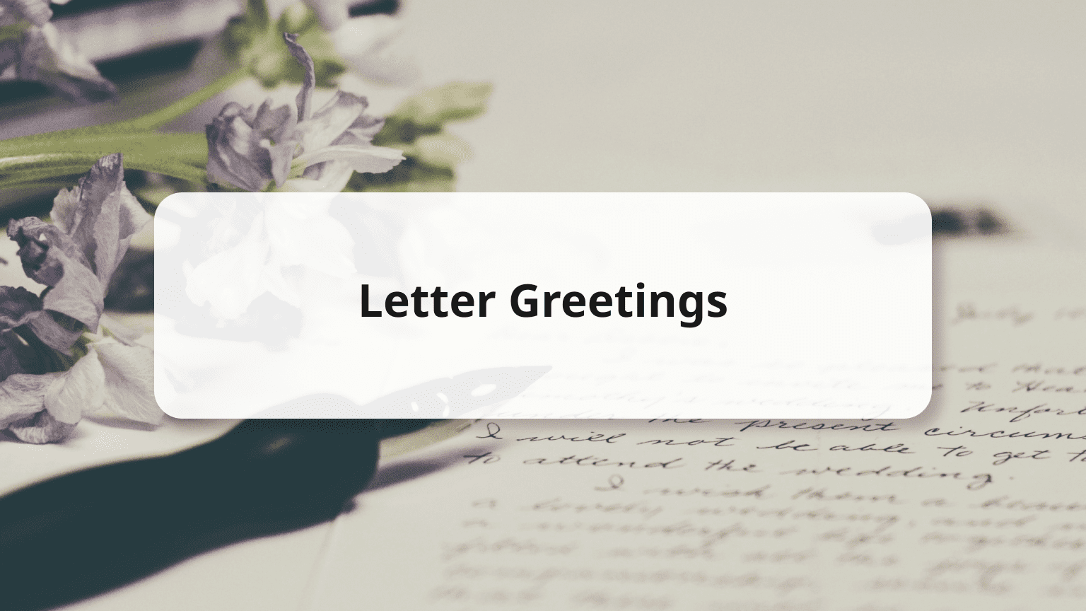 list of salutations for business letters