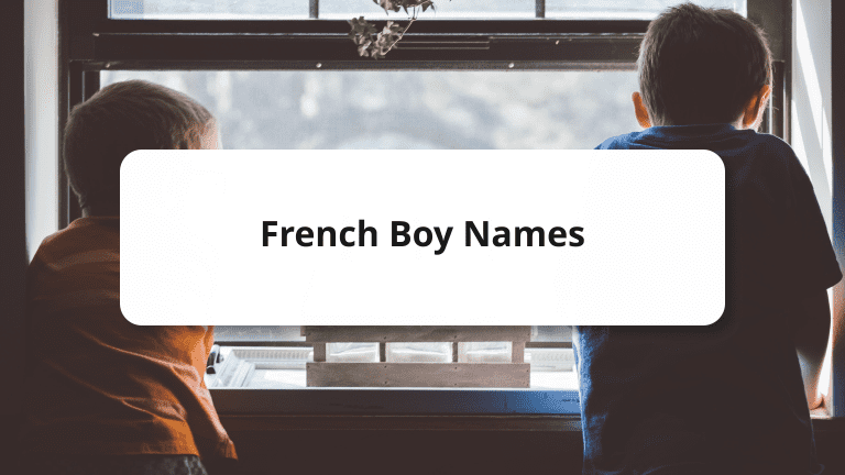 French Names for Boys Cover Photo