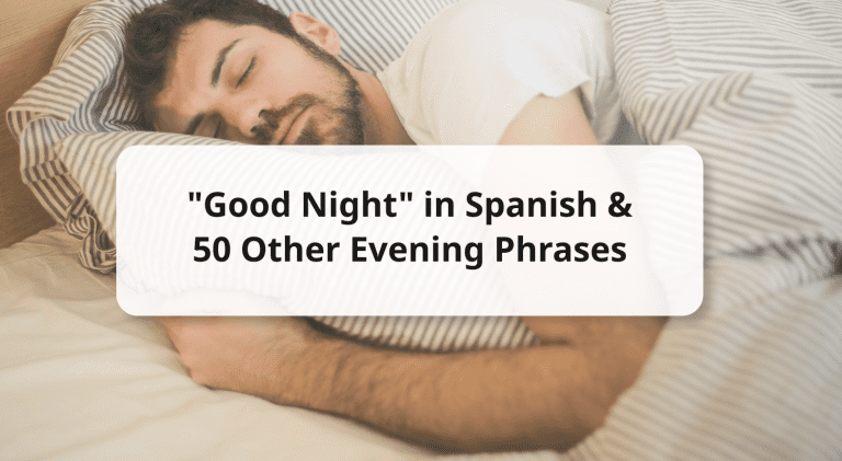 Good night in Spanish