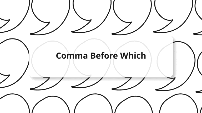 comma before which