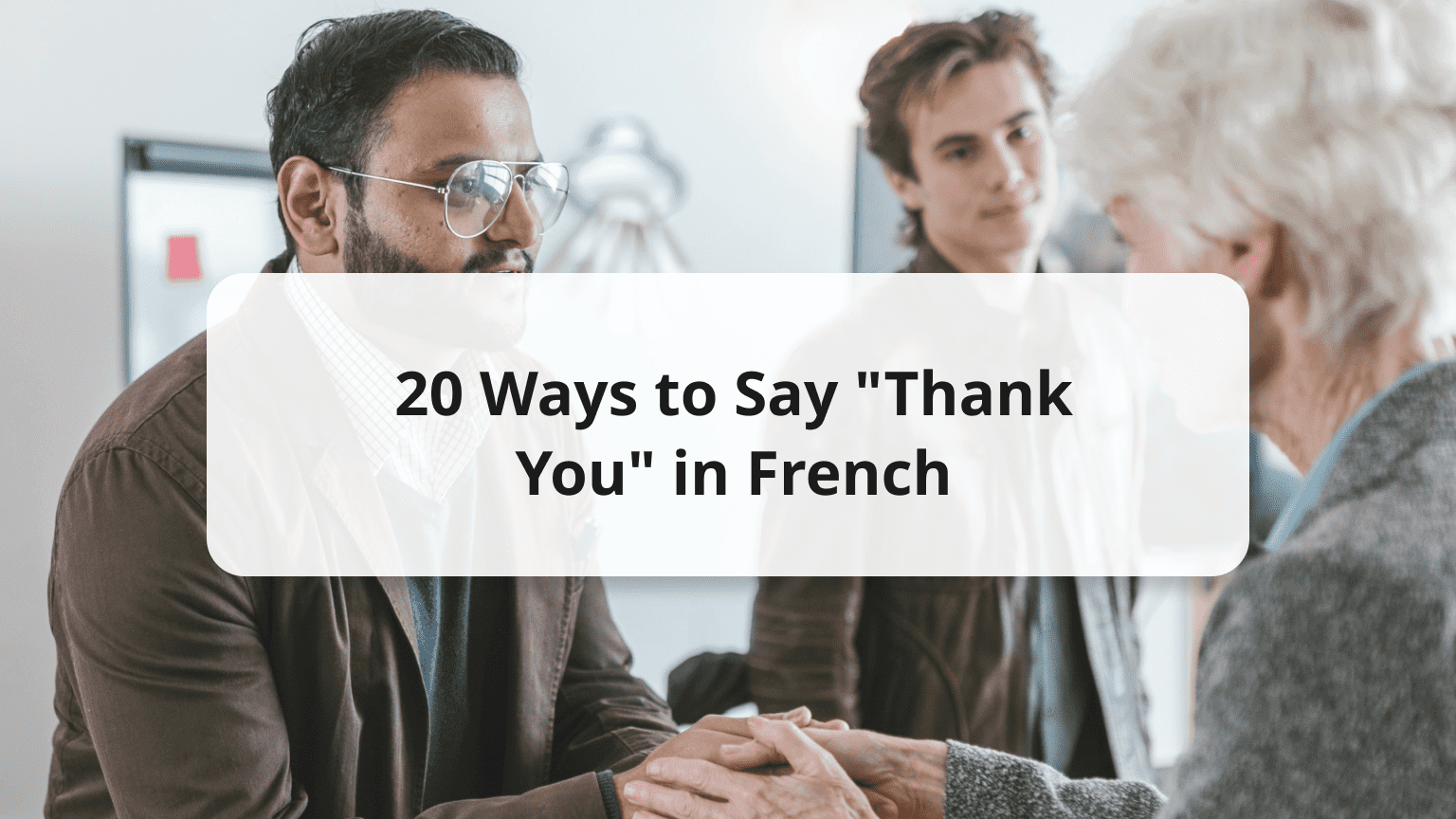 How to Pronounce Merci Beaucoup (Thank You Very Much) in French