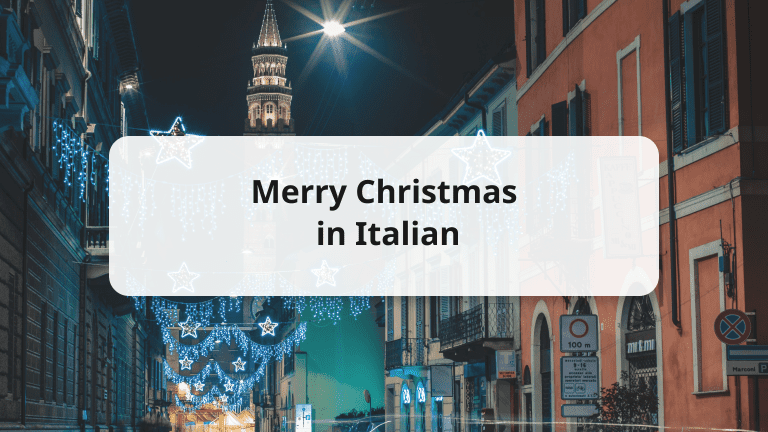 merry christmas in italian